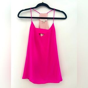 Lavender Brown Bright Pink Top